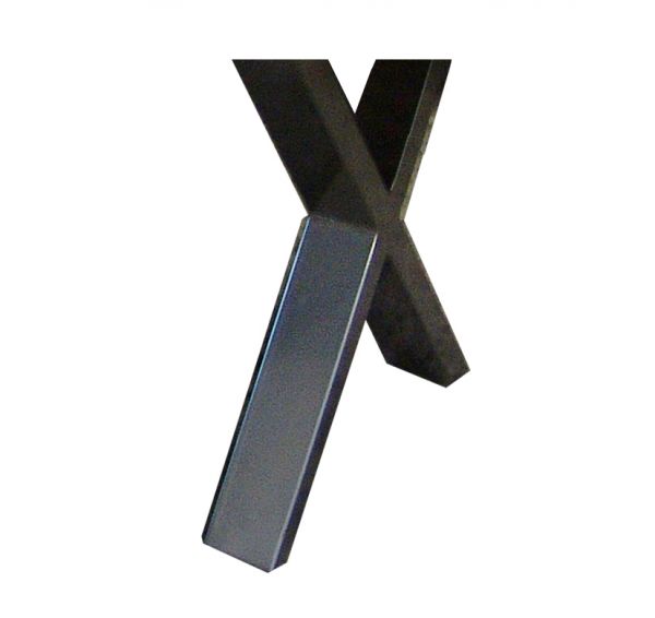 Fußgestell für flexibles Tischsystem X-Form 100x30 mm schwarz